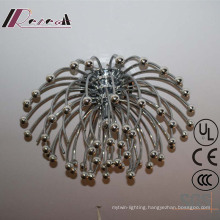 Fireworks Shape Stainless Steel Ceiling Lamp for Hotel Project